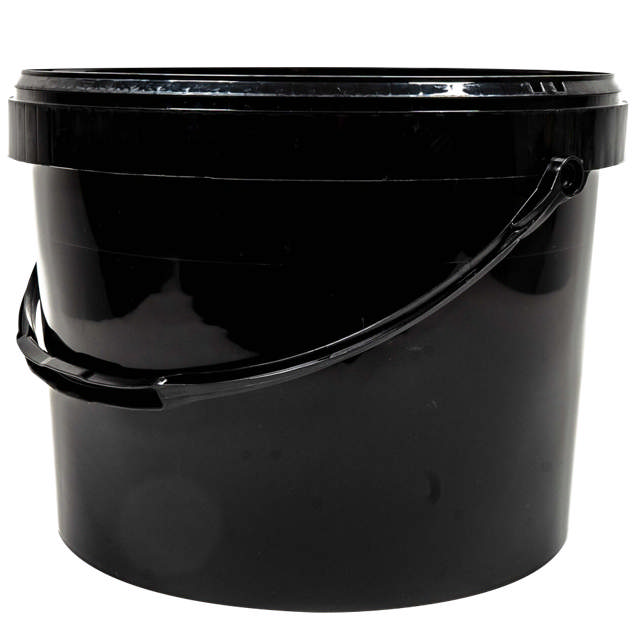 GAD 10000 - Black storage cup with lid 10l 12p.