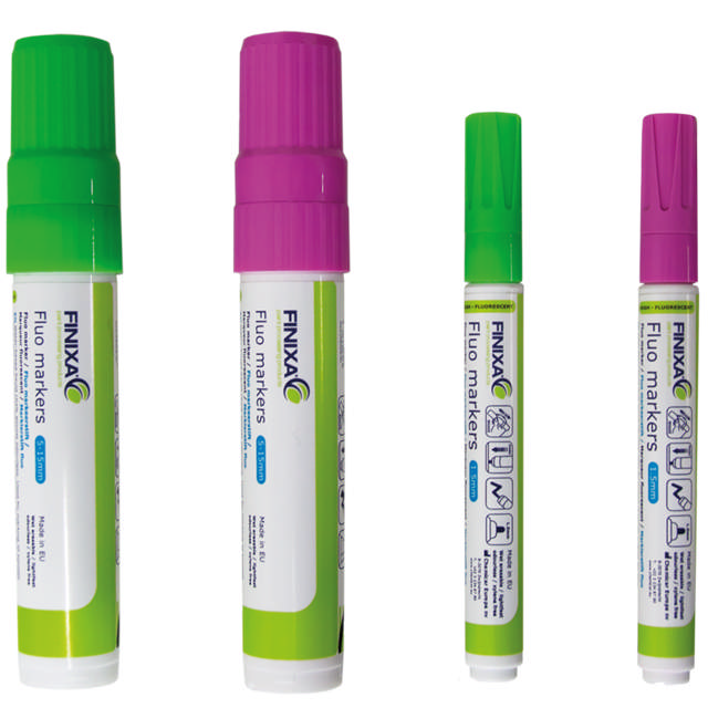 MAR 21 - Fluo marker green 6 p. 5mm-15mm