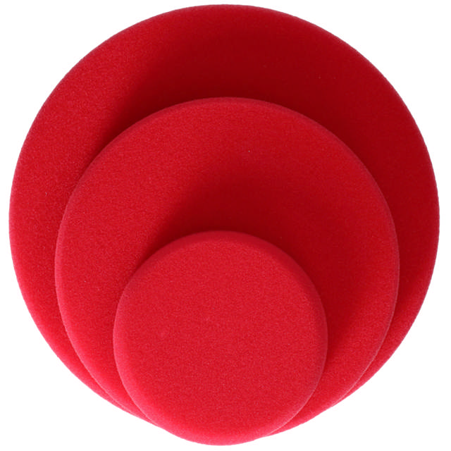POP 318 - Rotes Schaumpad 'hart' 180/30mm - 2stk.