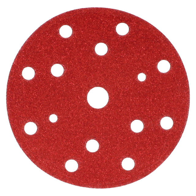 SPDA 0040 - Abrasive red-paper-Ø150mm 15 holes P40 50p.