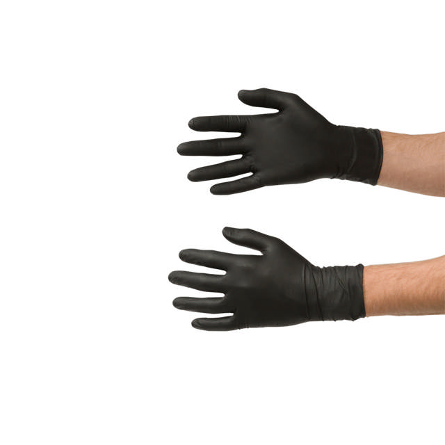 Einweg Nitril Handschuhe Schwarz M 60 Stück
