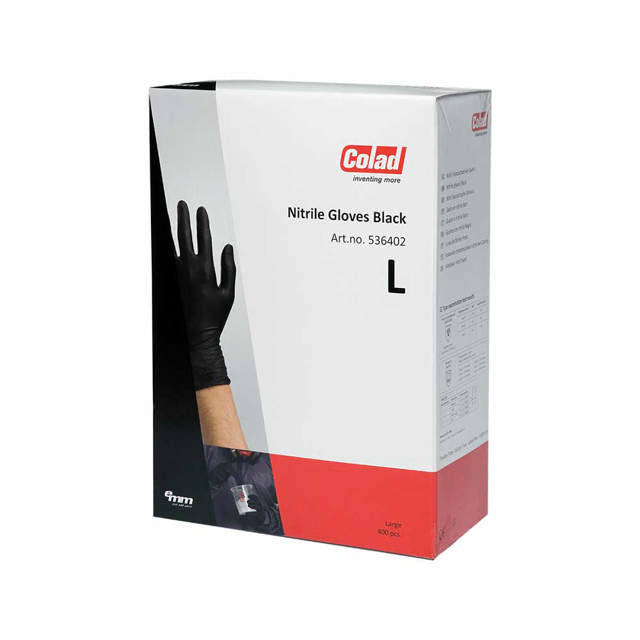 Einweg Nitril Handschuhe Schwarz 400 Stück