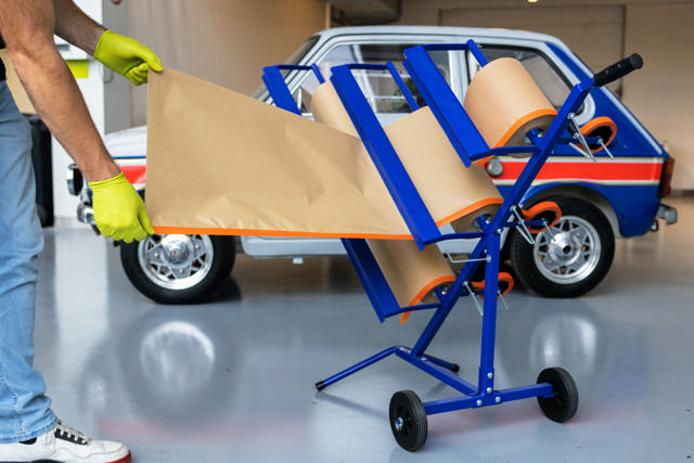 EQU 57 - Papierstandaard voor 3 rollen (30, 60 en 90cm)