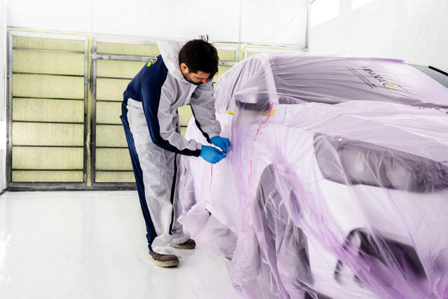 PHO - High-tec combinaison de peinture blanc/bleu