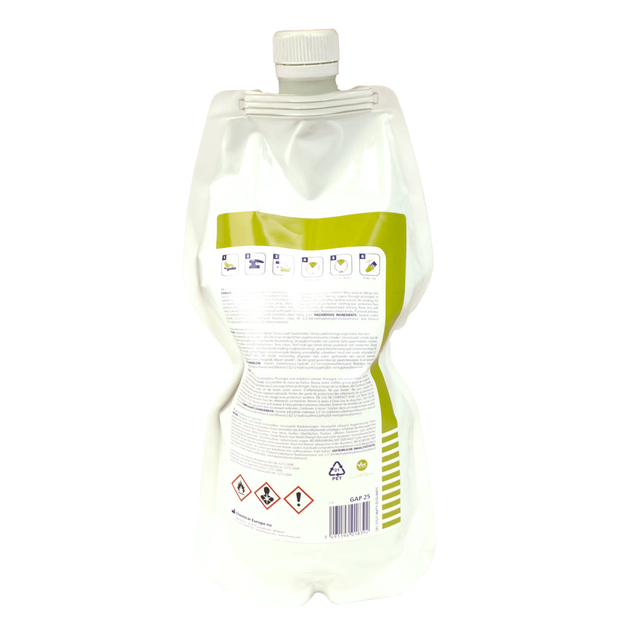 GAP 25 - Selbstnivellierender Spachtel  – 1kg + Härter