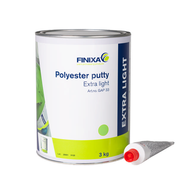 GAP 33 - Polyester plamuur 3kg + verharder - extra light
