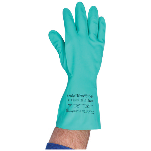 GLC 08 - Guantes de nitrilo verde M - 12 pares