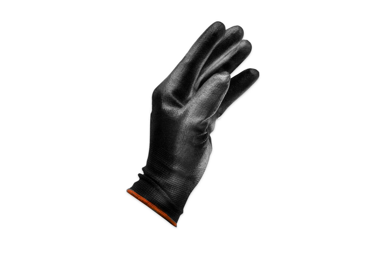 GLL - PU coated handschoenen zwart - 12 paar