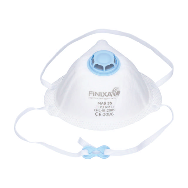 MAS 35 - Mascarilla antipolvo P3 con válvula - 10 udes.