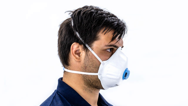 MAS 35 - Mascarilla antipolvo P3 con válvula - 10 udes.