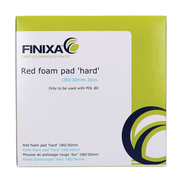 POP 318 - Esponja de pulido color rojo 180/30 mm - 2 udes.