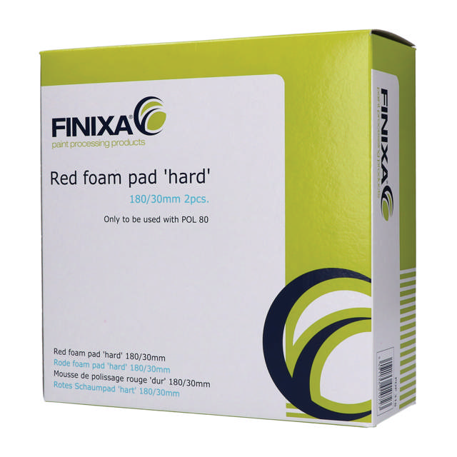 POP 318 - Esponja de pulido color rojo 180/30 mm - 2 udes.