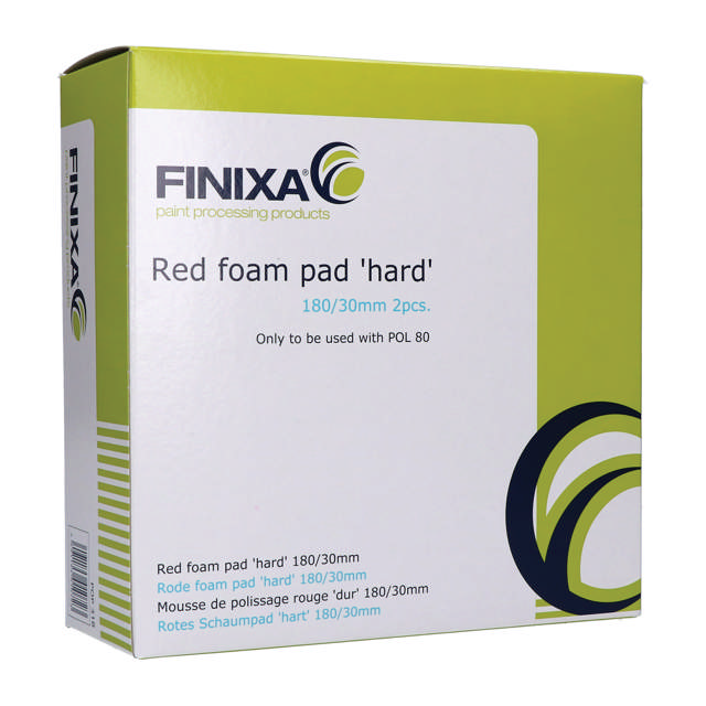 POP 318 - Esponja de pulido color rojo 180/30 mm - 2 udes.