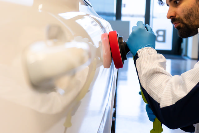 POP 318 - Esponja de pulido color rojo 180/30 mm - 2 udes.