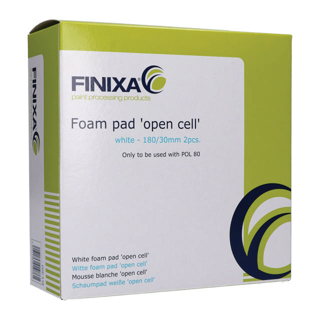 POP 518 - Esponja de pulido color blanco 180/30mm - 2 udes.