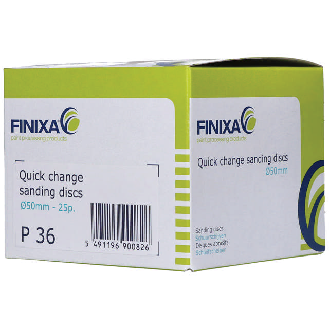 QCD 5036 - Quick change schuurschijven Ø50mm  P36 25st.
