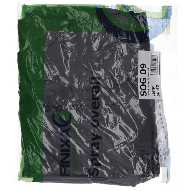 SOG 09 - Spuitoverall polyester grijs L optie kniebescherming