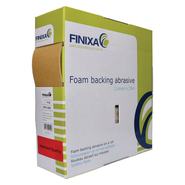 SPFA 1000 - Schuurpapier op rol met softback 114mm x 25m P1000