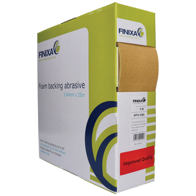 SPFA 1000 - Schuurpapier op rol met softback 114mm x 25m P1000
