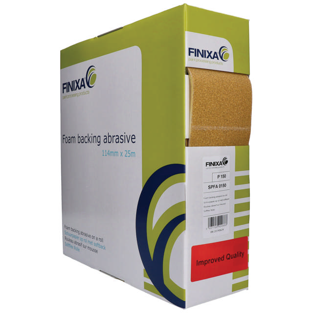SPFA 1000 - Schuurpapier op rol met softback 114mm x 25m P1000