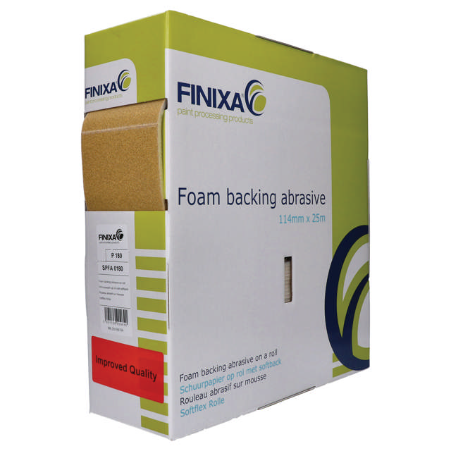 SPFA 1000 - Schuurpapier op rol met softback 114mm x 25m P1000