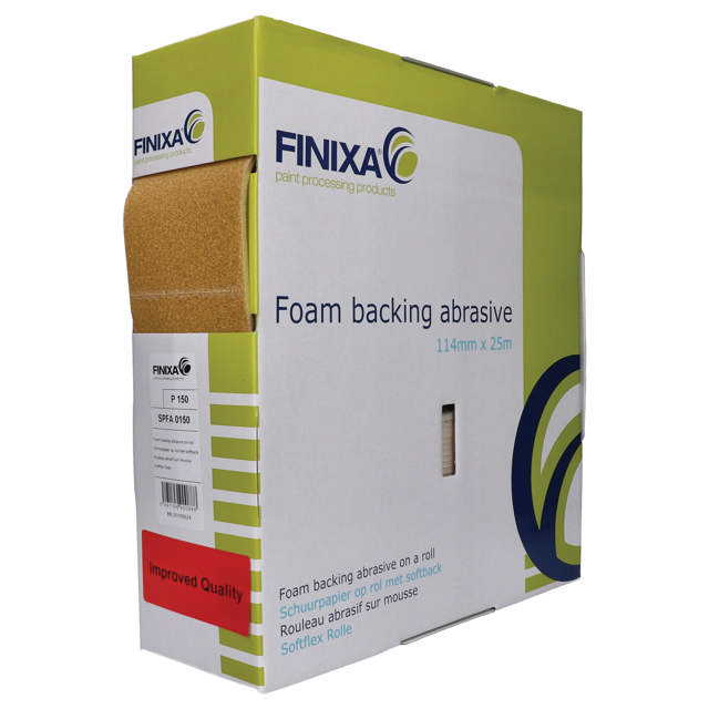 SPFA 1000 - Schuurpapier op rol met softback 114mm x 25m P1000