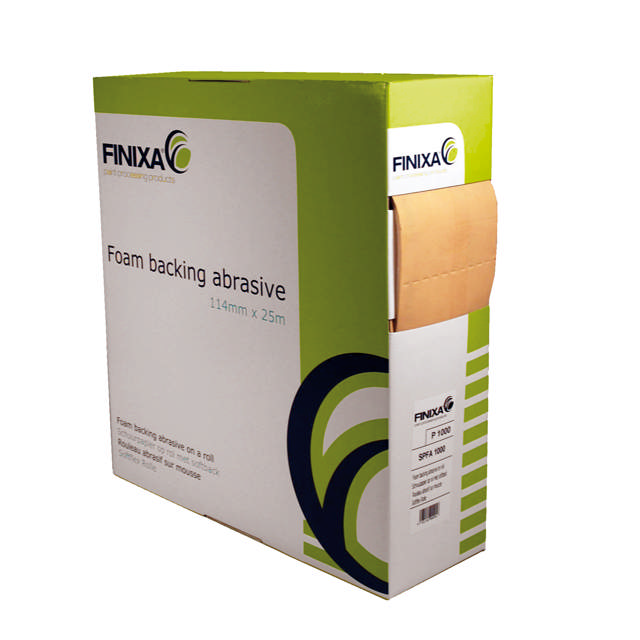 SPFA 1000 - Schuurpapier op rol met softback 114mm x 25m P1000