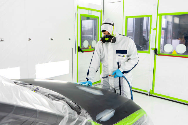 PHO - High-tec combinaison de peinture blanc/bleu
