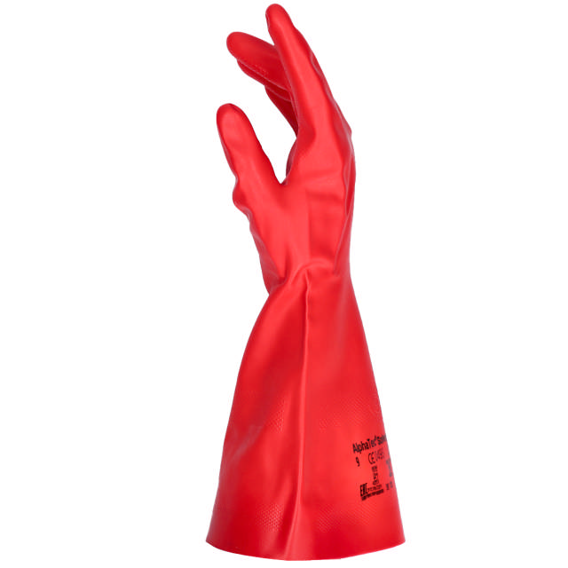 Guanti rossi in nitrile rosso