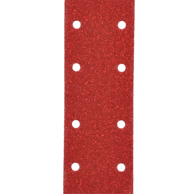 Foglio velcro abrasivo 70 mm x 198 mm - 8 fori 
