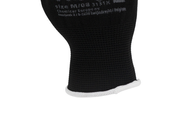 GLL 08B - PU coated handschoenen zwart M - 12 paar