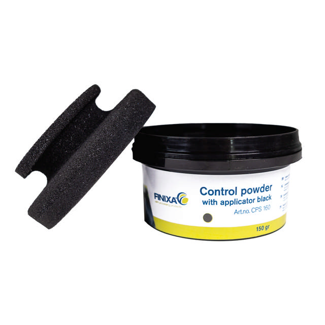 Kontrollpulver mit applikator schwarz - 150gr