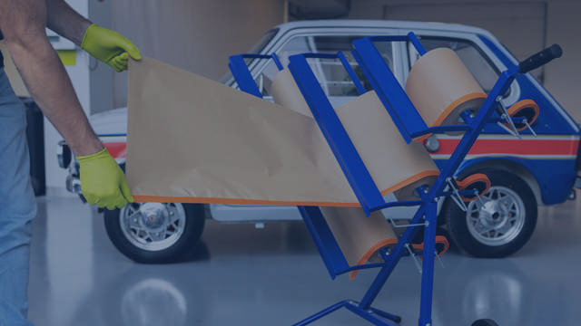 Dispensador de papel de enmascarar