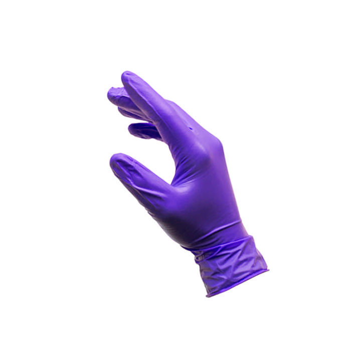 GLA - Guantes desechables de nitrilo morado - 100 udes.
